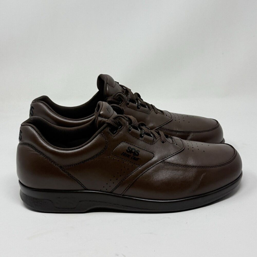 SAS Time Out Shoes Mens 11.5 M Brown Leather Comfort Casual Walking USA Made